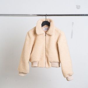 Pacsun & Emory Park Teddy Bear Bomber Jacket